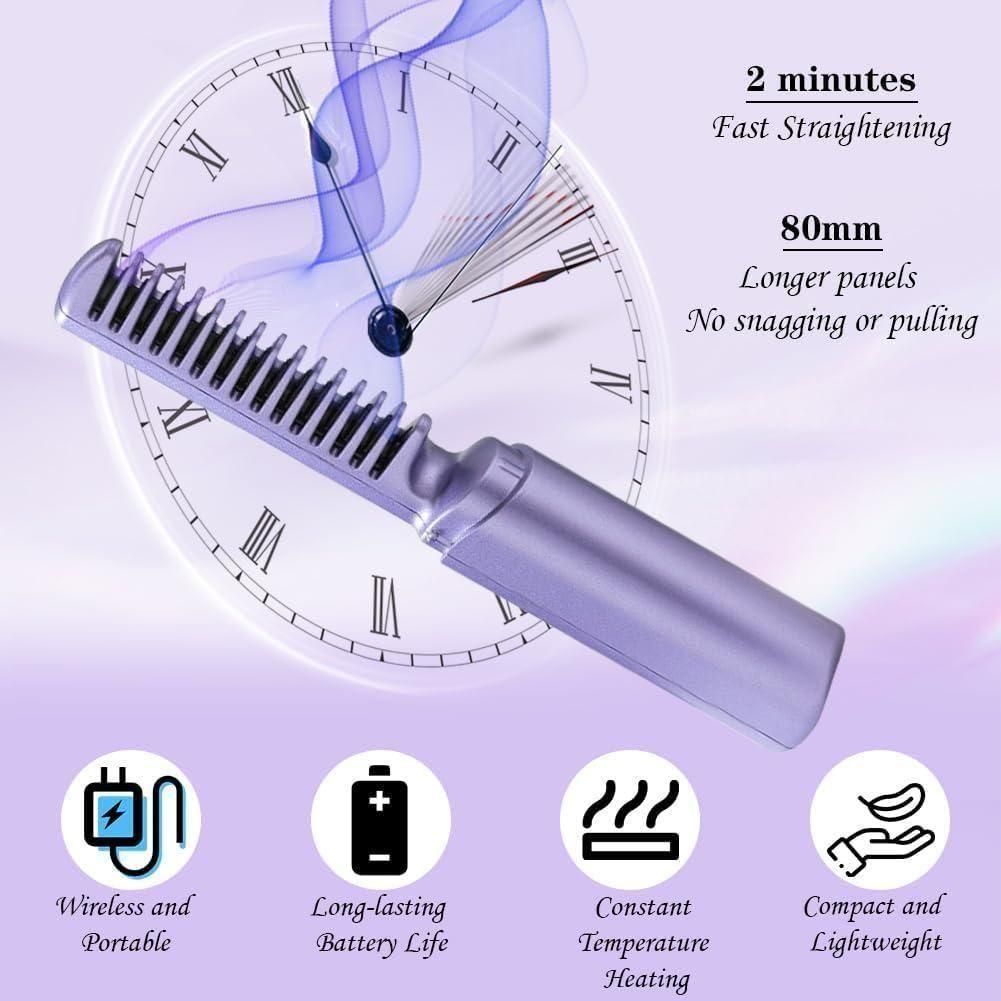 Portable Hair Straightener Comb