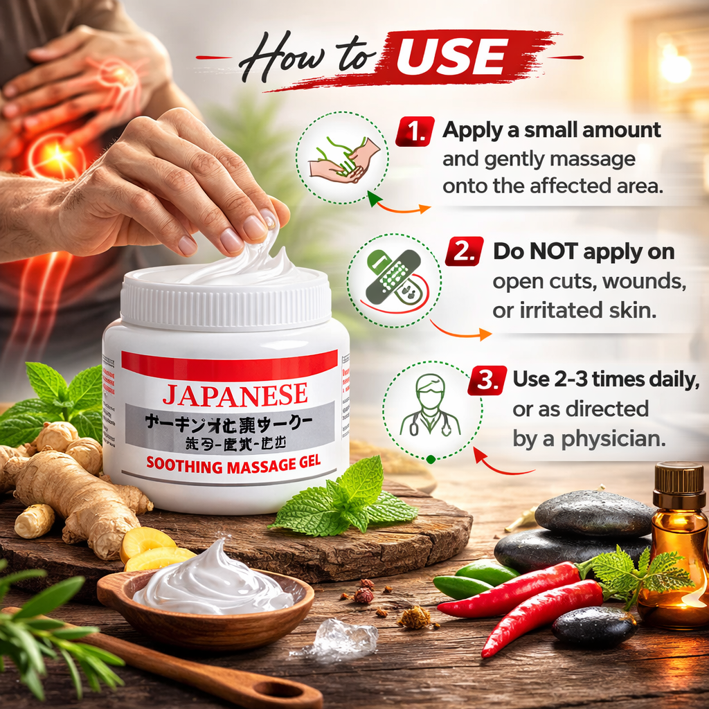 Japanese Pain Relief Gel (Buy 1 Get 1 Free)