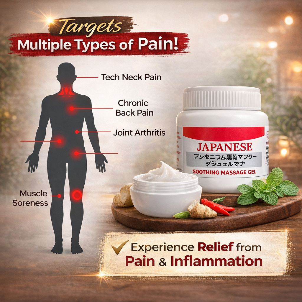 Japanese Pain Relief Gel (Buy 1 Get 1 Free)